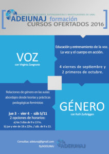 Flyer curso adeiunaj Voz Genero