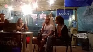 vigilia y radio abierta CONADU 3